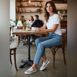 Gray sparkle slip ons Size 40 - NWOT